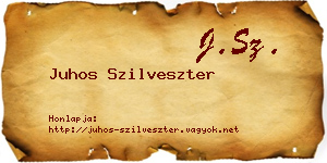 Juhos Szilveszter névjegykártya